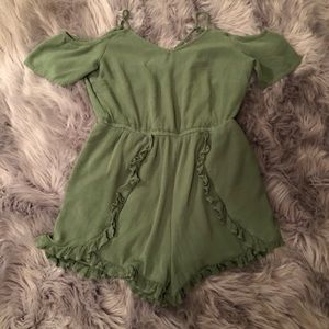 Off the shoulder romper!